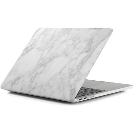 Hardcase hoes - MacBook Pro Retina 15 inch (2016-2018) - licht marmer wit