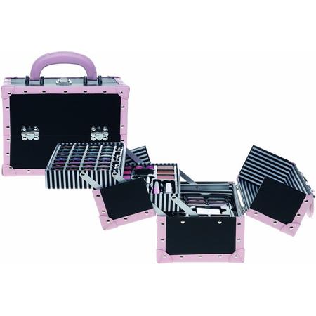 Casuelle make-up koffer roze/zwart