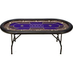 Pokertafel Special Royal flush - Speeltafel - Poker - Pokertafel - Professionele poker tafel - Uniek - Luxe - 9 personen - Poker tafel - Snelle levering - 215cm lang - Cave & Garden