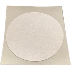 25 Grote Parelmoer Wit Ronde Stickers Sluitstickers - Beschrijfbaar - Doorsnede 3,5 cm