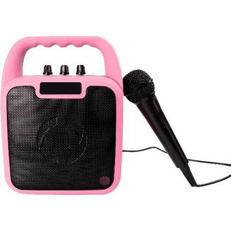 Celly draadloze karaoke speaker Roze met microfoon voor kids