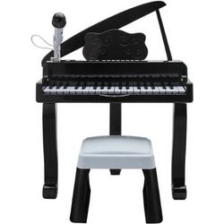 Electronische Piano met Microfoon, Stoel zwart