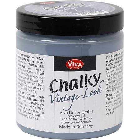 Chalky vintage look verf, smokey blue (603), 250 ml