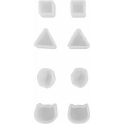 8 oorbellen mallen - Epoxy- Sieraden maken- 4 soorten- Charme Bijoux®
