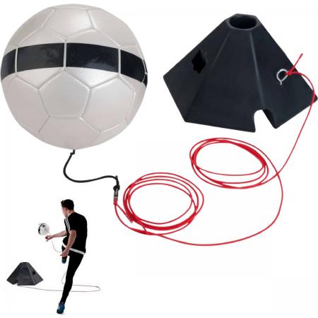 Cheqo® Voetbaltrainer met Bal - Voetbalvaardigheidstrainer - Bal aan Touw - Voetbal Trainer met Elastiek