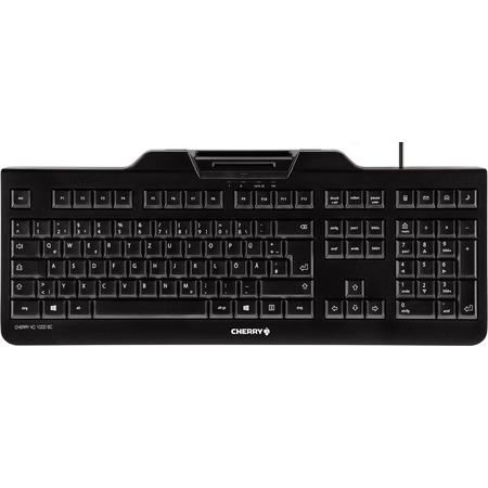 CHERRY KC 1000 SC USB QWERTY Brits Engels Zwart toetsenbord