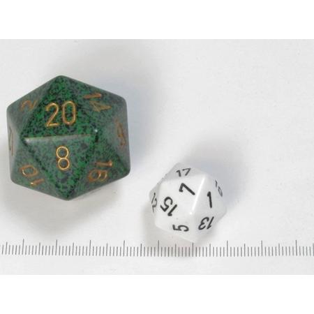 Chessex dobbelsteen, 34 mm 20-zijdig, Speckled Golden Recon