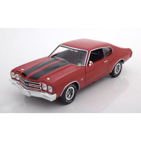 Chevrolet Chevelle SS 1970 Rood 1-18 Ertl Autoworld Limited 1002 Pieces