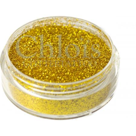 Chloïs Glitter Gold 5 ml - Chloïs Cosmetics - Chloïs Glittertattoo - Cosmetische glitter geschikt voor Glittertattoo, Make-up, Facepaint, Bodypaint, Nailart - 1 x 5 ml
