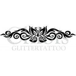 Chloïs Glittertattoo Sjabloon 5 Stuks - Butterfly Band - CH2019 - 5 stuks gelijke zelfklevende sjablonen in verpakking - Geschikt voor 5 Tattoos - Nep Tattoo - Geschikt voor Glitter Tattoo, Inkt Tattoo of Airbrush
