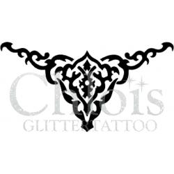 Chloïs Glittertattoo Sjabloon 5 Stuks - Triangle - CH6012 - 5 stuks gelijke zelfklevende sjablonen in verpakking - Geschikt voor 5 Tattoos - Nep Tattoo - Geschikt voor Glitter Tattoo, Inkt Tattoo of Airbrush