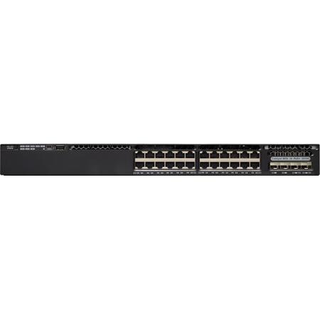 Cisco Catalyst WS-C3650-24PD-E netwerk-switch Managed L3 Gigabit Ethernet (10/100/1000) Zwart 1U Power over Ethernet (PoE)