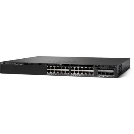 Cisco Catalyst WS-C3650-24PS-L netwerk-switch Managed L3 Gigabit Ethernet (10/100/1000) Zwart 1U Power over Ethernet (PoE)