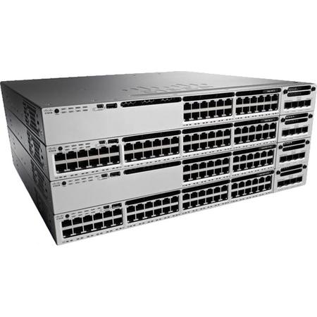 Cisco Catalyst WS-C3850-24P-E netwerk-switch Managed Zwart, Grijs Power over Ethernet (PoE)