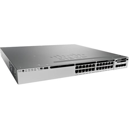 Cisco Catalyst WS-C3850-24P-L netwerk-switch Managed Zwart, Grijs Power over Ethernet (PoE)
