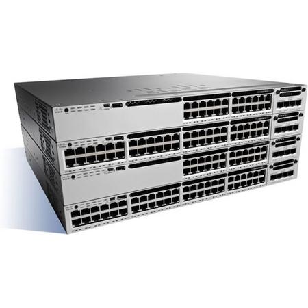 Cisco Catalyst WS-C3850-24XS-S netwerk-switch Managed Zwart, Grijs