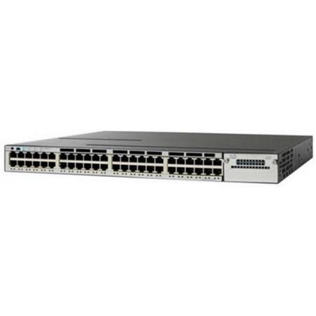 Cisco Catalyst WS-C3850-48F-E netwerk-switch Managed Zwart, Grijs Power over Ethernet (PoE)