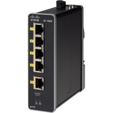 Cisco IE-1000-4T1T-LM netwerk-switch Managed Fast Ethernet (10/100) Zwart