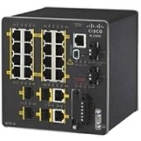 Cisco IE-2000-16TC-G-L Managed Fast Ethernet (10/100) Zwart netwerk-switch