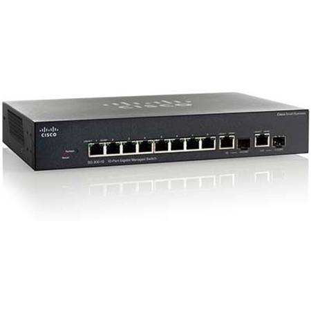 Cisco SG350-10-K9 Managed L3 Gigabit Ethernet (10/100/1000) Zwart