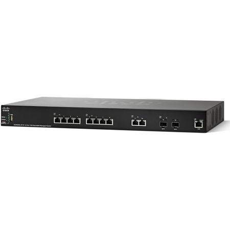 Cisco SG350XG-2F10 Managed L3 10G Ethernet (100/1000/10000) Zwart 1U