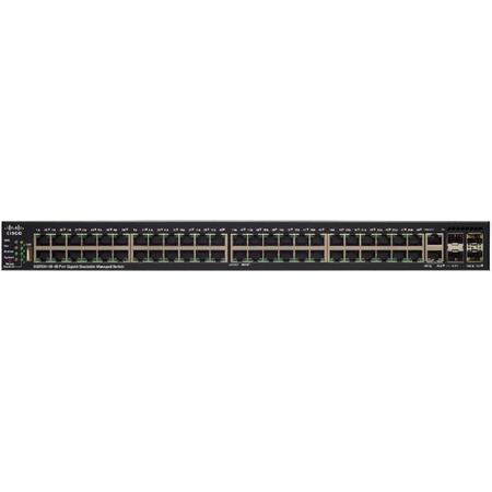 Cisco SG550X-48MP Managed L3 Gigabit Ethernet (10/100/1000) Power over Ethernet (PoE) 1U Zwart, Grijs