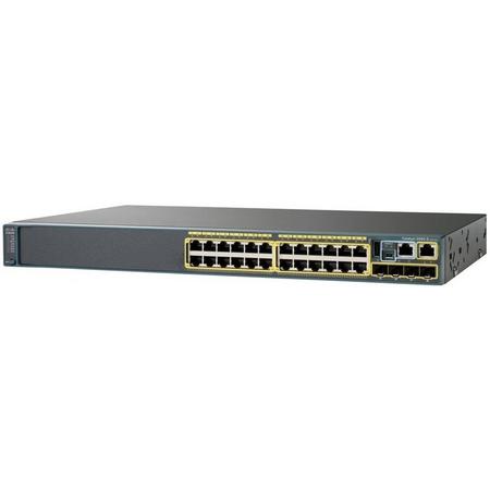 Cisco Small Business WS-C2960X-24TS-L netwerk-switch Managed L2/L3 Gigabit Ethernet (10/100/1000) Zwart 1U