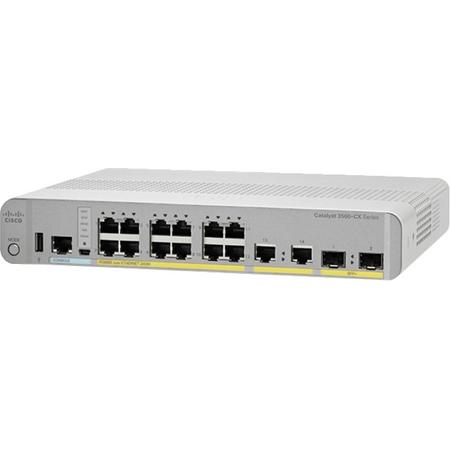Cisco WS-C3560CX-12PD-S netwerk-switch Managed Gigabit Ethernet (10/100/1000) Wit Power over Ethernet (PoE)