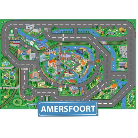 Speelkleed Amersfoort City-Play - Autokleed - Verkeerskleed - Speelmat Amersfoort