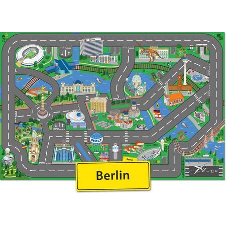 Speelkleed Berlijn City-Play - Autokleed - Verkeerskleed - Speelmat Berlijn