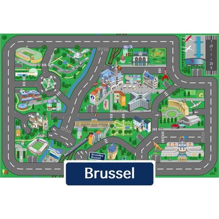 Speelkleed Brussel City-Play - Autokleed - Verkeerskleed - - Speeltapijt - Speelmat Brussel