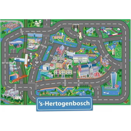 Speelkleed Den Bosch City-Play - Autokleed - Verkeerskleed - Speelmat ’s-Hertogenbosch
