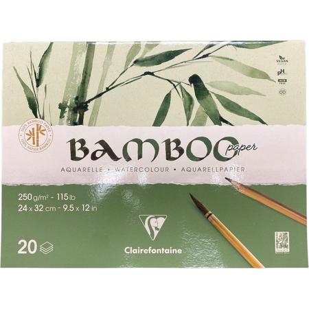 Clairefontaine Bamboo Aquarelle Paper - 24x32cm - 250g