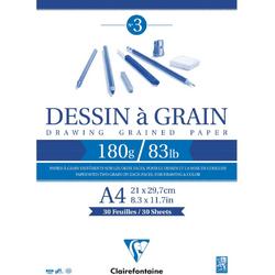 Clairefontaine Drawing grained paper - 180g A4