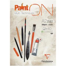 Clairefontaine Paint-ON A2 schilderBlok – Wit papier voor het schilderen en tekenen