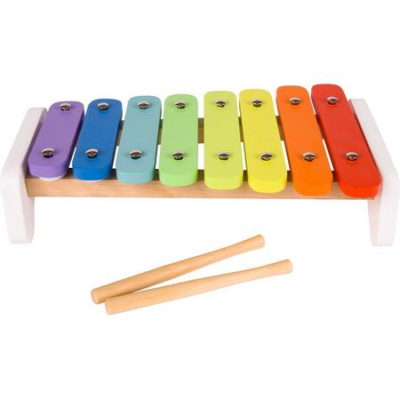 classic world houten xylofoon regenboog, 3dlg.