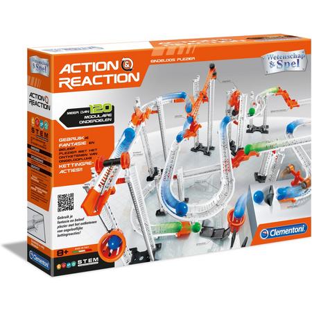 Clementoni - Actie & reactie - Constructiespeelgoed STEM Knikkerbaan