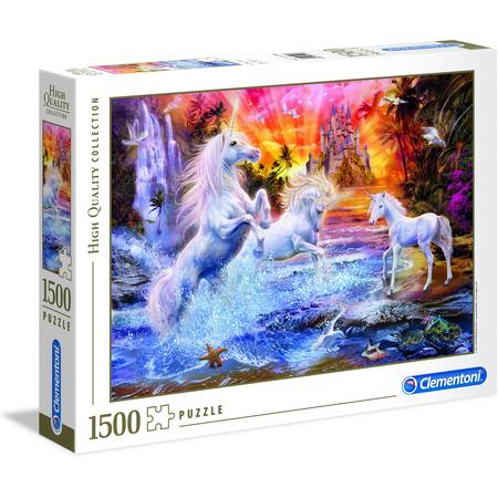 Clementoni - High Quality Collection puzzel - Wild unicorns - 1500 stukjes