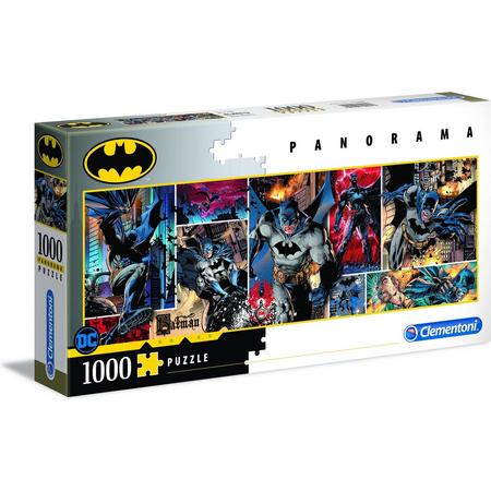 Clementoni - Panorama High Quality Collectie puzzel - Batman - 1000 stukjes, puzzel volwassenen