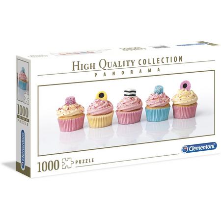 Clementoni - Panorama High Quality Collection puzzel - Licorice cupcakes - 1000 stukjes