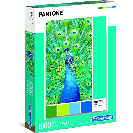 Clementoni - Pantone puzzel - Peacock Blue - 1000 stukjes
