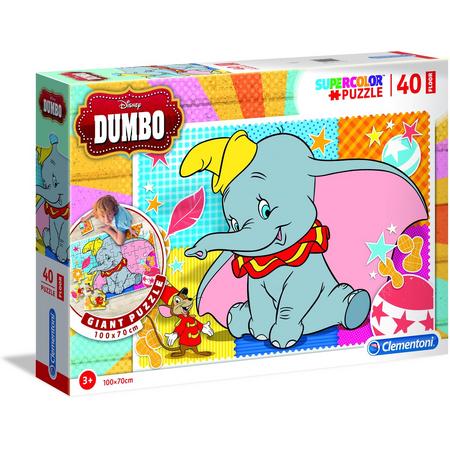 Clementoni - Vloerpuzzel - Disney Dumbo - 40 stukjes