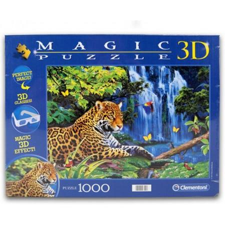 Clementoni 3D Magic Puzzel - Jaguar Jungle - 1000 Stukjes
