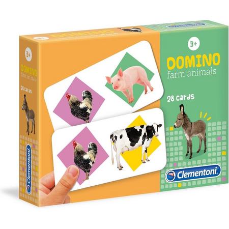 Clementoni Domino Boerderijdieren Junior 28 Kaarten