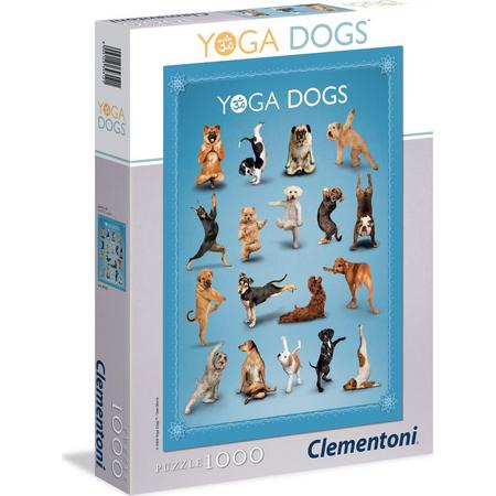 Clementoni Legpuzzel High Quality Collection - Yoga Dogs - 1000 Stukjes