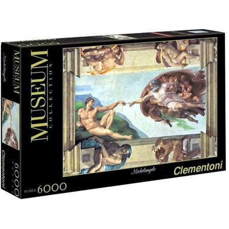 Clementoni Museum Collection - Michelangelo - Schepping van Adam - 6000 Stukjes