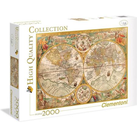 Clementoni Puzzel Ancient Map - 2000 stukjes