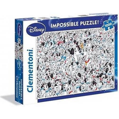Clementoni Puzzel Impossible - 101 Dalmatiërs 1000 Stukjes
