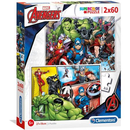 Clementoni Puzzel The Avengers, 2x60st.