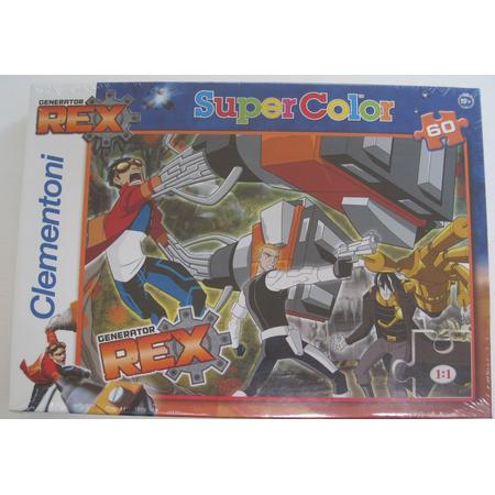 Clementoni Supercolor Generator Rex puzzel 60 stukjes